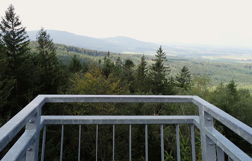 Novohradské hory kolem hranice