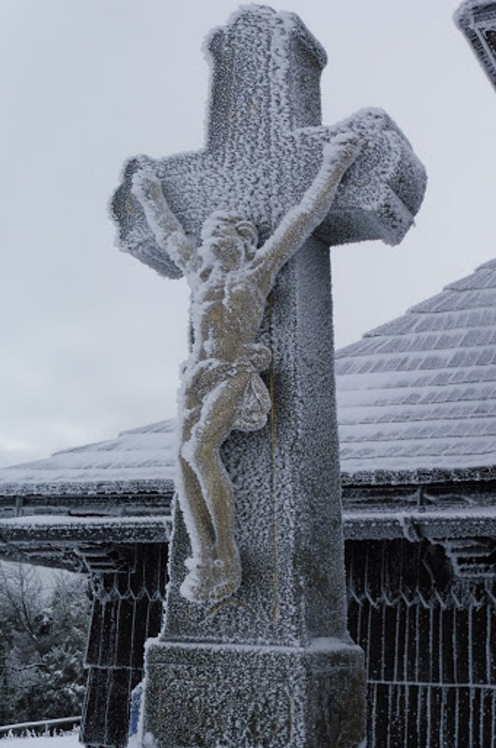 První sníh na Radhošti